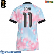 Fotballdrakt Dame Belgia Jeremy Doku #11 Bortedrakt VM 2026 Kortermet
